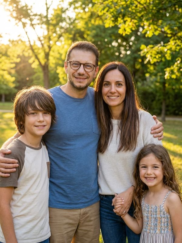 Andi spending time with family